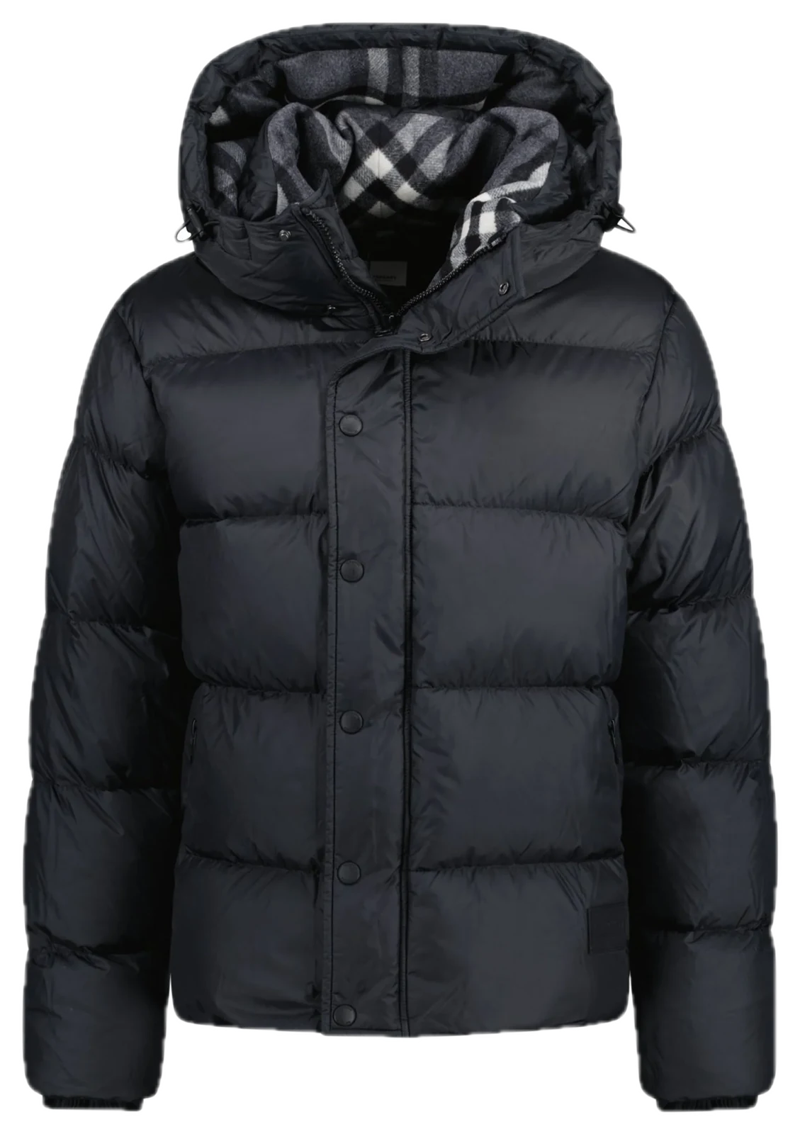 Burberry Puffer mit Check-Kapuze